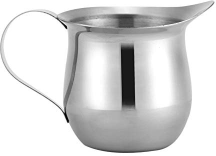 Msuiiixcccc Milk Frothing Cup Stainless Steel Home Kitchen Frothing Pitcher Mug Coffee Latte Milk Drink Pitcher Cup (240ml/8oz)