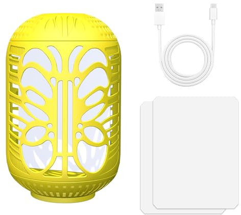 Fruchtfliegenfalle Innenbereich Fruchtfliegenfalle, Wiederverwendbar, Fliegenfalle mit Lockstoff, Fruit Fly Trap mit 2 Sticker, Effektive Fliegenfalle für Küche Wohnzimmer Anlage