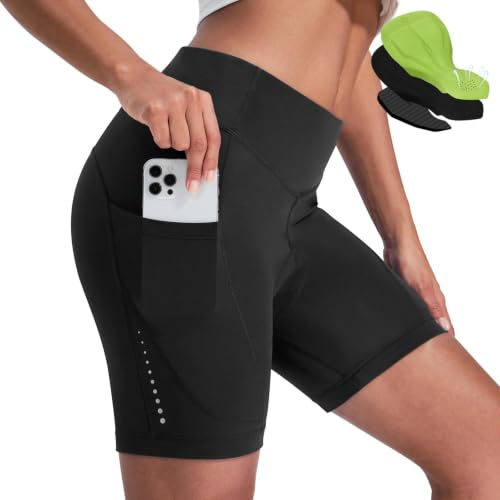 Nepest Rennradhose Damen Gepolstert Kurz, Reflektierend, Atmungsaktiv XL