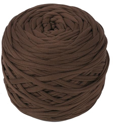 Fettuccia per borse a uncinetto 285g/100m Cordino per borse uncinetto, Filato cordoncino,per Cestini, Tappeti, Borse,Fai da te, Decorazioni, Artigianato (Caramel)