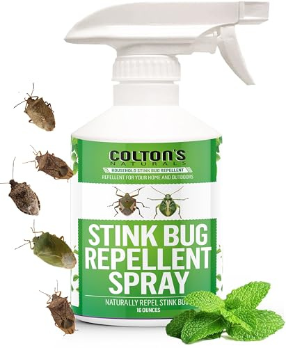 Stink Bug Repellent Spray- Natural Indoor & Outdoor Bug Repellent Helps Repel Stink Bugs from Home or Yard Home, Garden, Barn, Garage – 16 oz Ready-to-Use Spray