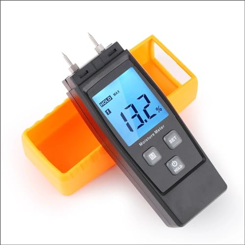CCGHTR Soil Meter Wood Water Moisture Meter Portable Digital Wood Concrete Moisture Content Tester Tools Timber Hygrometer Wood Moisture Meter