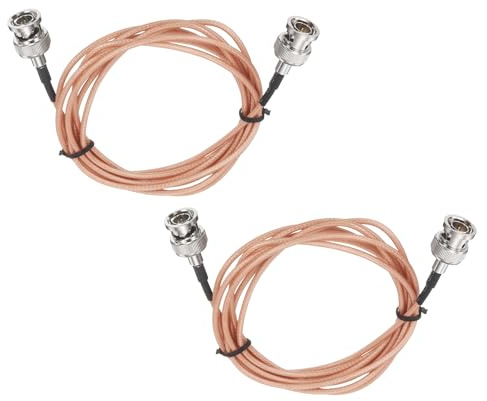 sourcing map Cavo 3G-SDI, BNC maschio a maschio, HD-SDI, 75 Ohm, RG179, cavo coassiale per videocamera, per telecamere di sorveglianza CCTV e sistemi di trasmissione, arancione, confezione da 2