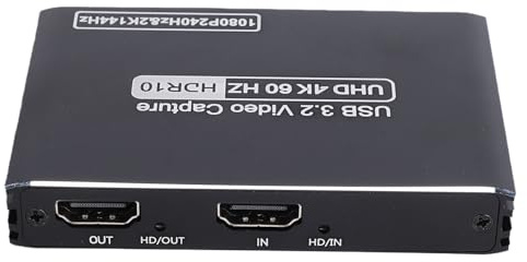 Annadue Scheda di Acquisizione Video 4K Dispositivo di Acquisizione HDMI 2.1 Videoregistratore USB 3.0 con Uscita Loop HDR 4K 60Hz per lo Streaming di Giochi PC OBS