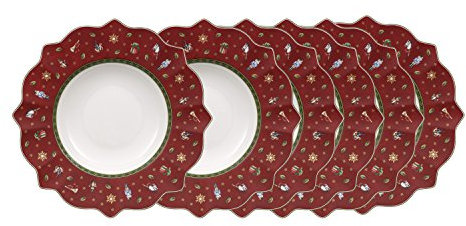 Villeroy & Boch Toy 's Delight – Juego de platos hondos (6 piezas. Rojo