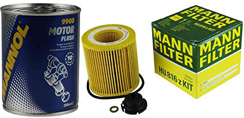 QR-Parts Set 85723176 HU 816 Z KIT 9900 Original MANN Ölfilter z + SCT Motor Flush Motorspülung