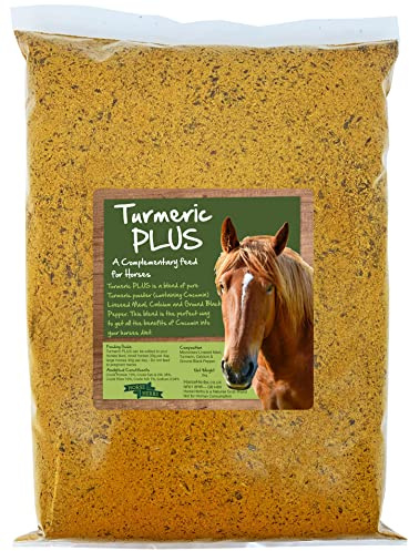 Horse Herbs Turmeric PLUS 3kg Bag | 100% Natural Feed Supplement for Horses & Ponies, Black Pepper, Micronised Linseed, Equine Care