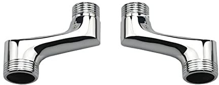 BiaoTeng Accesorios Para Grifo De BañEra,Brazo Oscilante Ajustable Reductor Laton 3/4 A 1/2,Excentricas Grifo Ducha,Adaptador Roscado 1/2 3/4,Cromado A