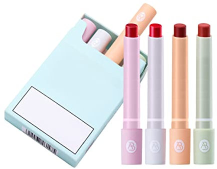 Lip Gloss for Kids under 5 LLove Lipstick Set Non Stick Cup Does Not Fade Lasting Moisturizing Lip Plumping Lipstick (Pink, One Size)
