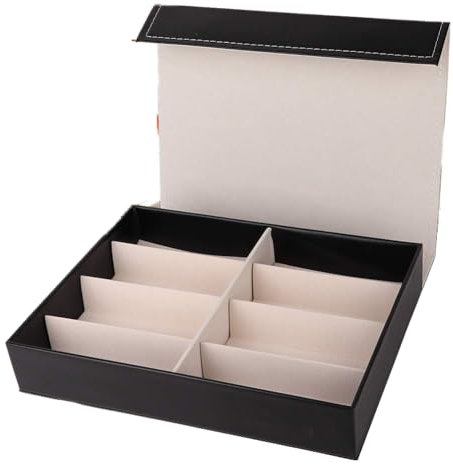 Sonnenbrillen-Organizer mit 8 Fächern, Stilvolle Brillenbox, Aufbewahrungslösung für Sonnenbrillen und Brillen, für Camping, Reisen und Optikgeschäfte