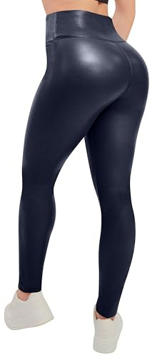 Love My Fashions ® Women's Soft Faux Leather Warm Fleece PU Leggings Wet Look Elasticated Waist Full-Length Trousers