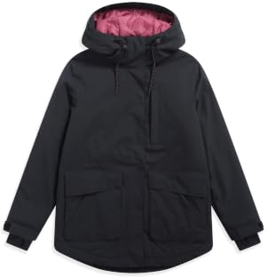 Animal Tignes Womens Snow Jacket - Waterproof, Taped Seams, PFC Free Padded Insulation, Thermal Tested -20 °C - Winter Skiing, Winter Sports, Walking Jet Black 16