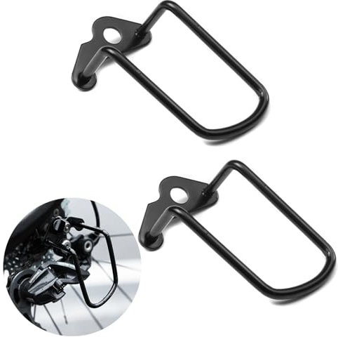 SHULLIN 2 Stück Schaltwerkschutz Fahrradschaltung Schutzbügel Schaltwerk Schutz Schutzbügel Gear Protector für Fahrrad Mountainbikes Rennräder Falträder