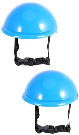 BESPORTBLE 2stücke Hundesicherheitshelm Für Welpen Sonnenschutz Und Regenschutzmütze Für Haustiere Blaue Farbe Für Haustierbesitzer Und Outdoor-aktivitäten