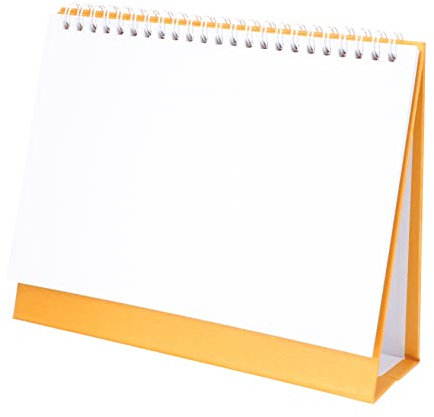 HONMEET Handgezeichneter Diy Tischkalender Mit Blankoseiten Und Goldenem Ständer Kreativer Desktop-kalender Für Büro Schule Und Persönliche Planung Individuelles Malen Und Dekorieren Viels