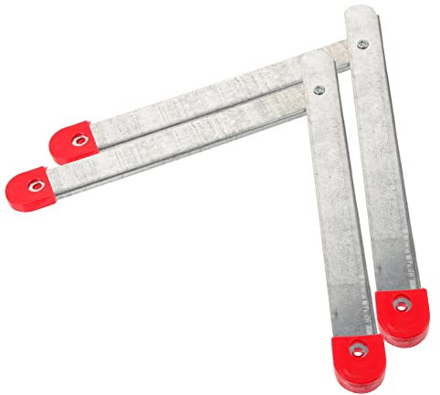 Artibetter 2stücke Faltleiterscharnier Aus Verzinktem Aluminium Für Haushaltsleitern Und Trittleitern Mit Zugstange Für Befestigung Und Zusätzliche Stabilität Geeignet Für Leitern