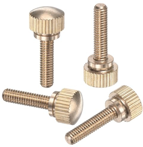 M METERXITY 4-Pack Vis Moletées À Oreilles M4x16mm En Laiton Massif