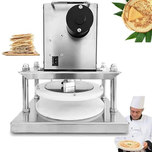 Kommerzielle Teigrolle, elektrische Pizzateigpresse, Rollenmaschine für Nudel-, Pizza-, Brot- und Nudelmaschinen