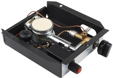 Hasaller Módulos de quemador de calentador de patio de 47000 BTU, caja de control de quemador de patio, piezas de repuesto, calentadores de tubo de vidrio, conjunto de control con termopar para