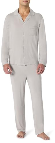 Amazon Essentials x Sofia Grainge Set Pigiama Uomo, Grigio, XL