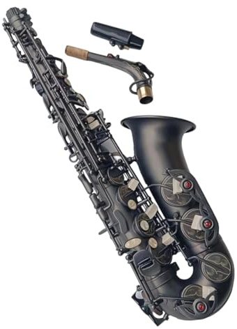 Saxophone Altsaxophon In Es-Dur Mattschwarz Mit Koffer