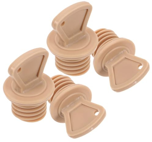 Healeved 4pcs Rubber Hot Water Bottle Stoppers Replacement Large Leakproof Spill-Proof Sealing Caps for Hot Water Bags Sack Plug Lid Accessories for Home Therapy