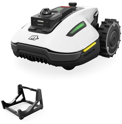MAMMOTION YUKA Mini 2 800 LiDAR Robot Tondeuse avec Support de Lavage, Jusqu’à 800 m², LiDAR 360° + Vision AI, Reconnaissance de Plus de 300 Obstacles, DropMow Robot Tondeuse sans Fil Périmétrique