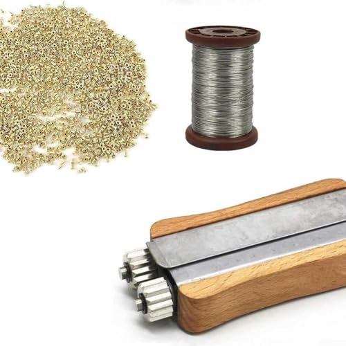 Bee Hive Tool Edelstahl Enge Drahtspanner Imkerei Crimper Bienenstock Rahmen Crimpwerkzeug