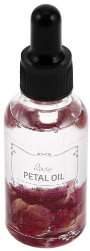 HONMEET Aceite Esencial de Rosa para Tejido y Cabello Aplicación Segura y Suave en Envase de Vidrio Adecuado para Rutina de Belleza y Capilar
