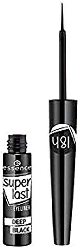 essence cosmetics superlast eyeliner deep black, Eye Liner, schwarz, definierend, langanhaltend, vegan, ohne Parfüm, ölfrei (3ml)
