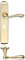 Fulton and Bray Arundel Door Handle on Long Backplate - Lockset - Polished Brass