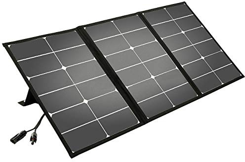 Litionite Arun 65W Fällbar och bärbar solpanel med lutande stöd - MC4 / DC-anslutning - Laddare för Power Bank/Externt batteri/Power Generator och andra enheter med DC