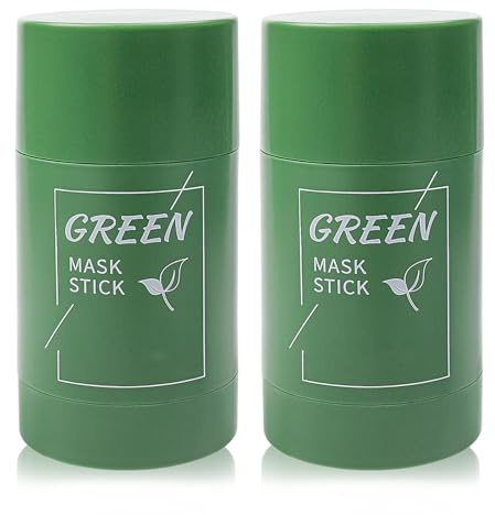 Green Tea Cleansing Mask Stick, Blackhead Peel Off Mask Purifying Clay Stick Facial Mask Face Moisturizes Oil Control Deep Clean Pore, improves skin skin for Women Men All Skin Types