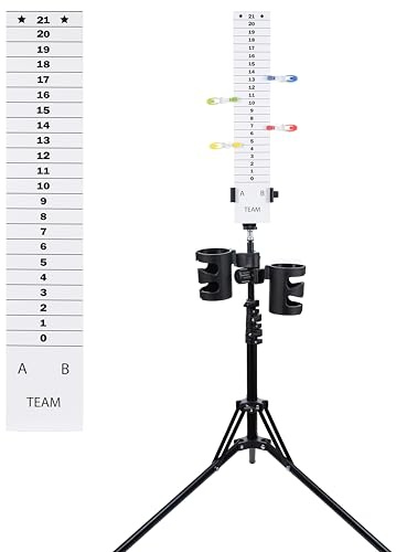 New Valley Walber Score Keeper Set - Scoreboard & Drinkholders for Cornhole, Easy to Assemble, Keep Track of Score for Cornhole Game