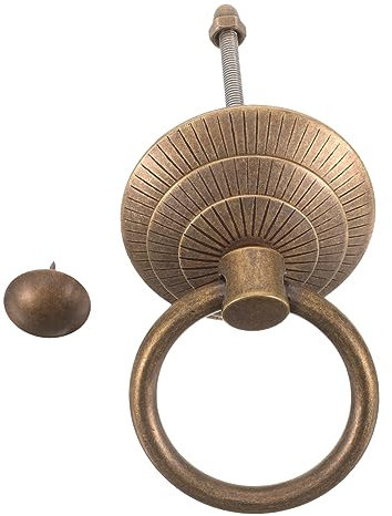 Angoily Antiker Türklopfer Aus Metall Vintage Türklopfer Mit Patinierter Oberfläche Ergonomischer Haustürgriff Dekorativ Langlebig Für Haus Hotel Restaurant