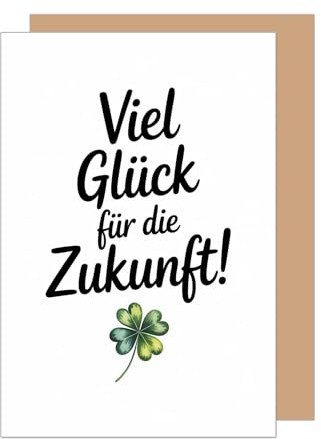 Edition Seidel Premium Glückwunschkarte zum Abschied mit Umschlag. Abschiedskarte mit Spruch Grußkarte Karte Ruhestand Jobwechsel Arbeit Mann Frau Kollege Kollegin Freunde viel Glück (AS163 SW025)