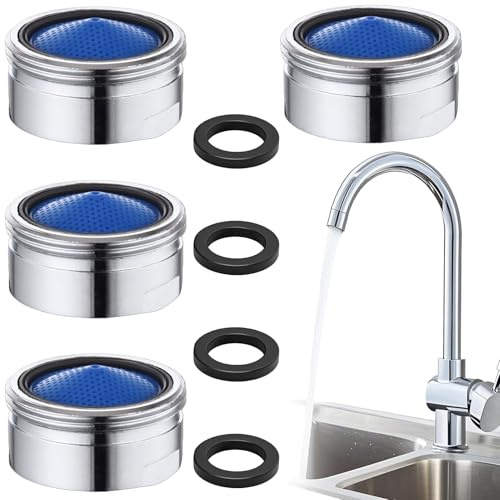 4 Stück Strahlregler M22, M22 für Wasserhähne,Strahlregler M22,Wasserfilter Wasserhahn Sieb Einsatz,Strahlregler Wassersparend, Water Filter Tap Ersatzteile Belüfter Auslauf.