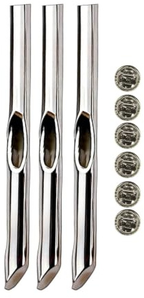Broche À Fleurs Fraîches, Lot De 3 Supports Esthétique Aux Lignes I Rostfritt Stål | Broche À Insert Pour Fleurs - För Famille Amis Fête Des Mères Anniversaire Maison Ecole Vie Daily Vacances