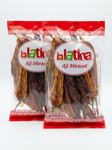 minafood Bundle för Aji Mirasol torkade chilipeppar 100g 2-pack + Anteckningsblock