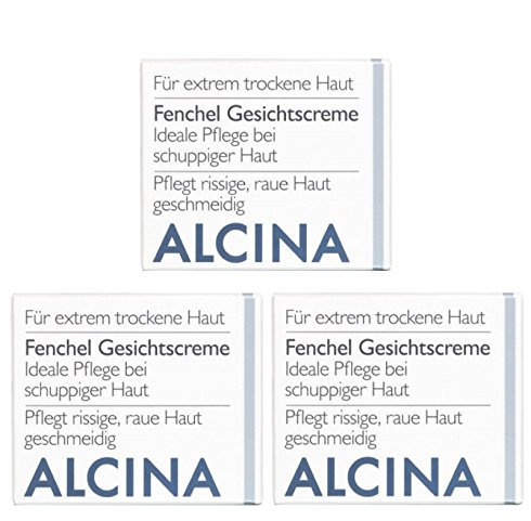 3er T Fenchel Gesichtscreme Pflegende Kosmetik Alcina ideale Pflege bei schuppiger Haut je 100 ml = 300 ml