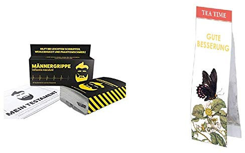 Gegen Erkältungen für Männer 1. Männergrippe - Taschentücher & 2. Tea Time - Gute Besserung