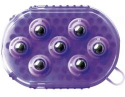 2 in 1 Putzhandschuh mit Striegel, pink, PVC