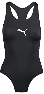 PUMA Damen Swimsuit Badebekleidung, Schwarz, L EU