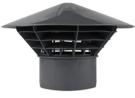 VONLIS Belüftungshaube Entwässerungsanlagen WC Entlüftung Lüftung Rohrbelüftung DN 110 Muffenmontage