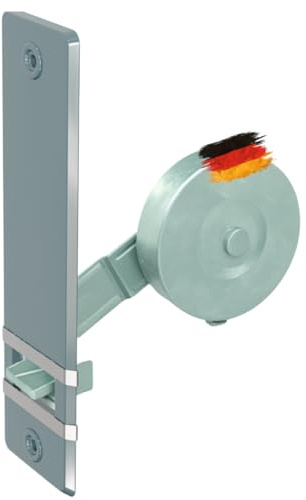 markiso® Rolladen-Gurtwickler Unterputz [Made in Germany] - 1x Einlasswickler für 23mm Maxigurt [Lochabstand 135mm] - Rollladenwickler inkl. weißen & farbigen Blenden - TOP Rollo Gurtwickler