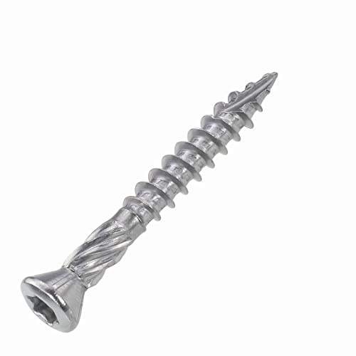 Terrassenschrauben 5x40 mm - 100 Stück - Edelstahl gehärtet, ETA Zulassung, TX 25 mit Reibteil, Cutspitze