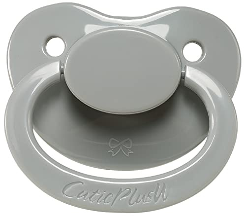 CutiePlusU Erwachsenengröße Schnuller - Großer Saugerschild Gray