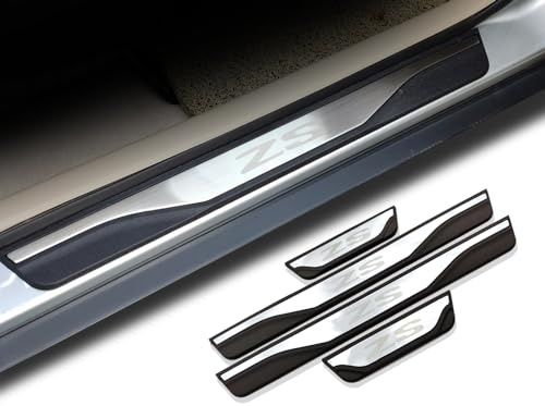 GZBFTDH Protezione Battitacco Soglia Auto, per Accessori Auto MG ZS 2017-2023, Protezione Ingresso Porta in Acciaio Inossidabile Copertura Piastra