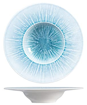 H&h neptune set 6 piatti pasta in porcellana, cm25