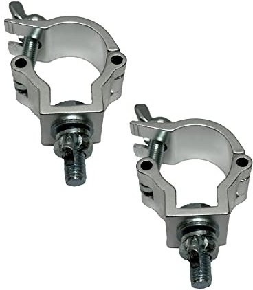 TEK audio ⌀32-35mm lighting Clamp - Half Coupler Truss Clamp Stage Lights Clamp, Lighting O-Clamps for DJ Par Lights Spot Lights (2 of 32 to 35mm)